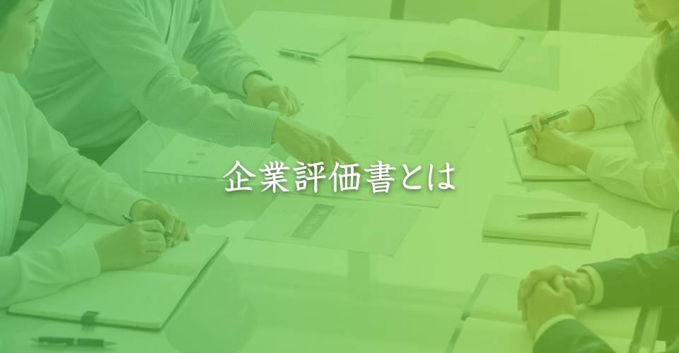 企業評価書とは